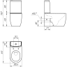 Унитаз-компакт CERSANIT MODUO VORTEX 011 3/5 DPL EO slim LP 69192